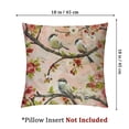 thumbnail image 4 of Acheng Red Chinoiserie Pillow Cover Set of 2 Spring Pink Floral Throw Pillow Covers Vintage Flower Outdoor Pillowcase Cushion Cover for Sofa Couch Home Bedroom Cherry Blossom Decor 20x20in, 4 of 7