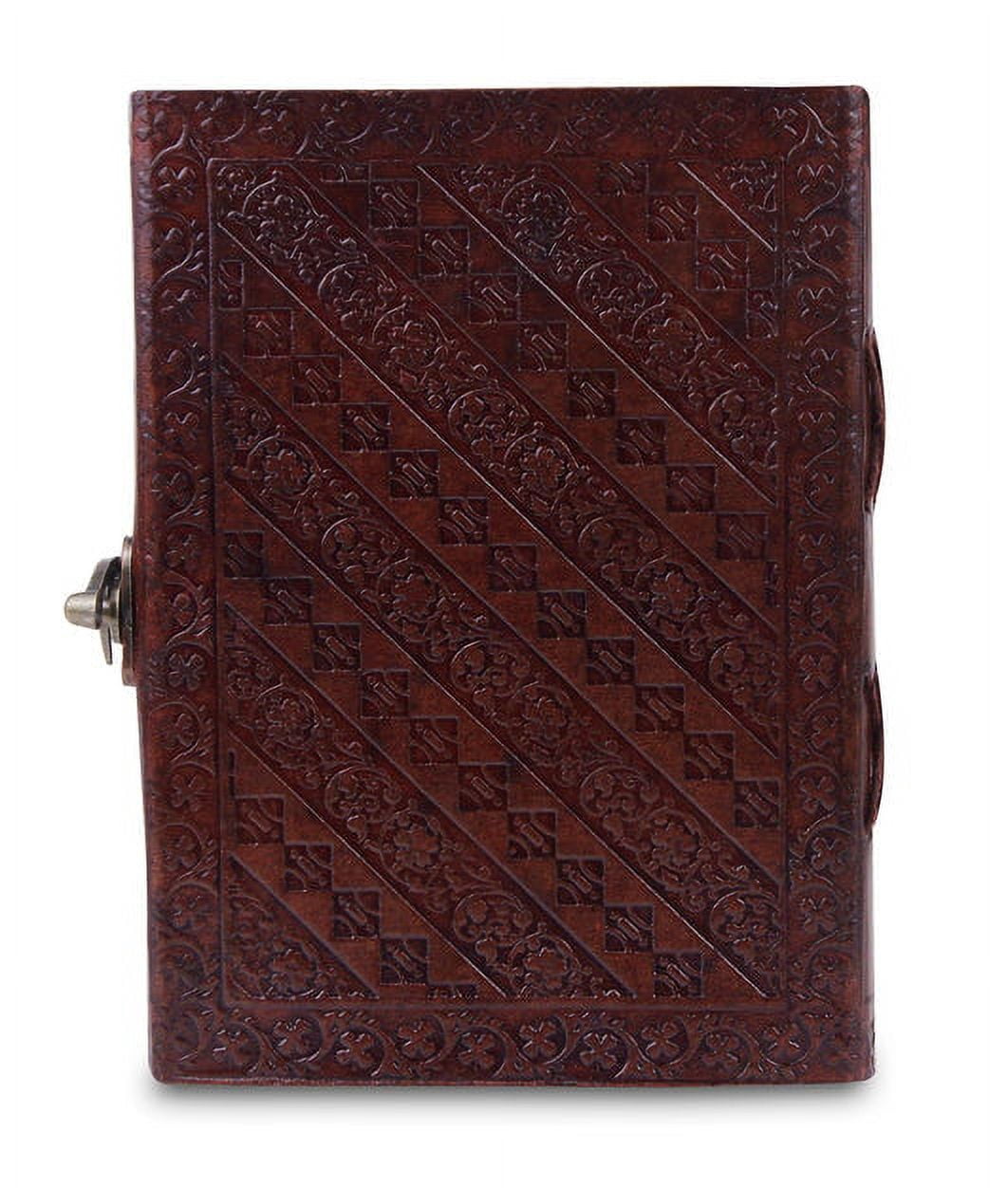 Leather Journal for Men and Women, Handmade Gift Set with Horse Embossed Journal, Vintage and Classic, Notebook, Sketchbook, Planner and Diary (7x5")