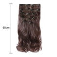 thumbnail image 2 of 16 Pcs Postiches de 60 cm pour Extensions de Cheveux Naturelles Semblables, Perruque à Clip Synthétique, extension de Cheveux en Fibre, Extensions de Perruque, 2 of 5