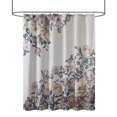 thumbnail image 2 of Madison Park Ivory Shower Curtains, Cotton, Washable, Floral, 72" x 72", 2 of 8