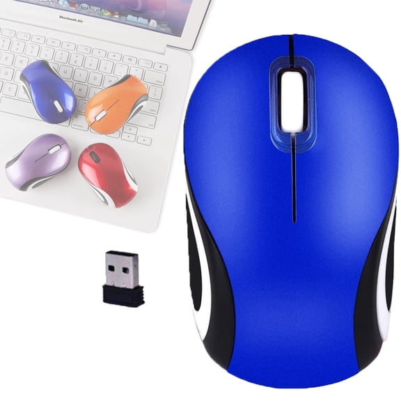 Optical 2.4G Mini Small Wireless Mouse for Travel Optical Portable Mini Cordless Mice with USB Receiver for PC Laptop Computer - 800/1200DPI USB 3 Keys