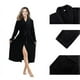 thumbnail image 3 of Women's Warm Fleece Winter Robe, Long Plush Bathrobe, 3 of 4