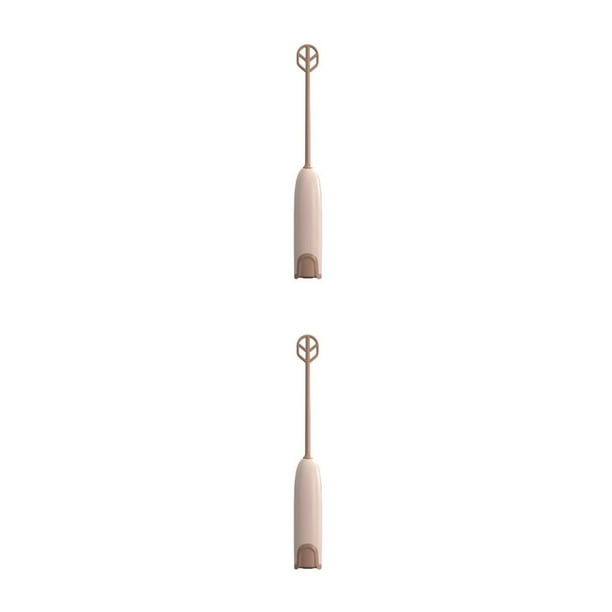 Bewildely ABS agitador eléctrico portátil alimentado por botón Control reemplazo cocina té bebida caliente mezclador accesorios café Café 2Conjunto