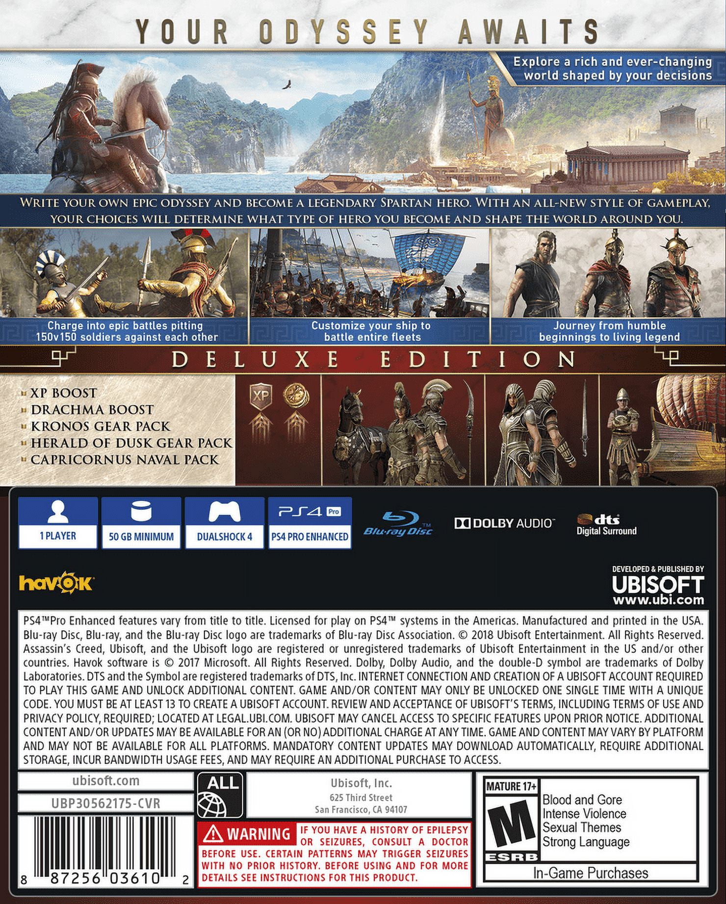 Ubisoft Assassin's Creed Odyssey Standard Edition PS4