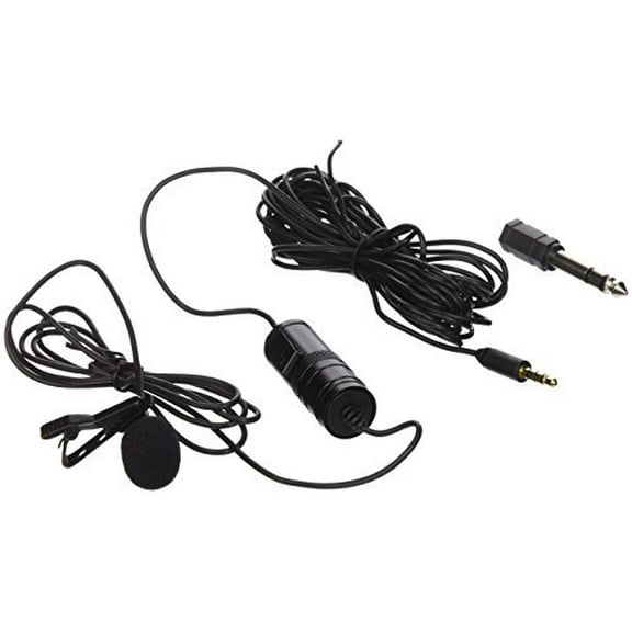 Vidpro XM-L Lavalier Condenser Microphone for DSLRs, Camcorders & Video Cameras 20' Audio Cable