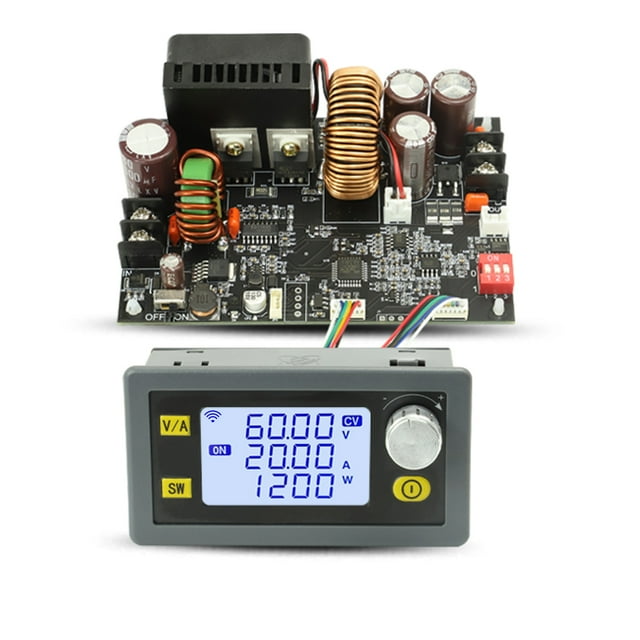 LCD Afficheur de Tension Stabilisée à Courant Continu Réglable Fournit une Tension Constante et un Courant Constant 20A 1200W Module Abaisseur