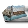 thumbnail image 3 of Venice Soft Flannel Fleece Throw Blanket, Grand Canal and Italian Architecture City in Italy Photo Image Print, Cozy Plush for Indoor and Outdoor Use, 50" x 60", Pale Coffee White, by Ambesonne, 3 of 6
