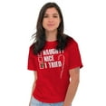 thumbnail image 4 of Xmas Checklist Naughty Nice Tried Plus Size Crewneck Graphic Tee Shirt Brisco Brands 3X, 4 of 5
