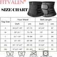 thumbnail image 2 of FITVALEN Men Sauna Suit Sweat Belt Hot Neoprene Body Shaper Waist Trainer Zipper Corset Girdle Workout GYM, 2 of 8