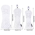 thumbnail image 5 of Soidarity Cubiertas impermeables para cabeza de Golf, esqueleto blanco, equipo deportivo de lujo profesional, accesorios deportivos de felpa gruesa Golf Soidarity OD009755-00, 5 of 5