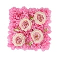 thumbnail image 4 of Fondo fotográfico con panel de flores artificiales, panel floral DIY para boda Rosa oscuro, 4 of 9