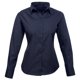 thumbnail image 1 of Premier - Camisa lisa de popelín de manga larga para mujer (Azul marino), 1 of 2