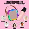 thumbnail image 3 of Stellaya Mini Karaoke Machine, Dodorado Mini Karaoke, Stellaya Karaoke, Mini Karaoke Machine for Kids, Fall Portable Wireless Karaoke Speaker, with 2 Wireless Microphones, 3 of 7