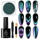 thumbnail image 1 of Set de polvos para uñas Beetles Cat Eye Chrome Holographic 2 en 1, 1 of 7