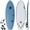 Lt. Blue, variant on KO'A Lemon Soft Top Short Foam Surfboard - Includes Leash + Fins