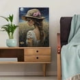 thumbnail image 5 of UXIEQU 12x16 Inch Moonlit Meadow Lady Canvas Wall Art Romantic Nature Decor, 5 of 8