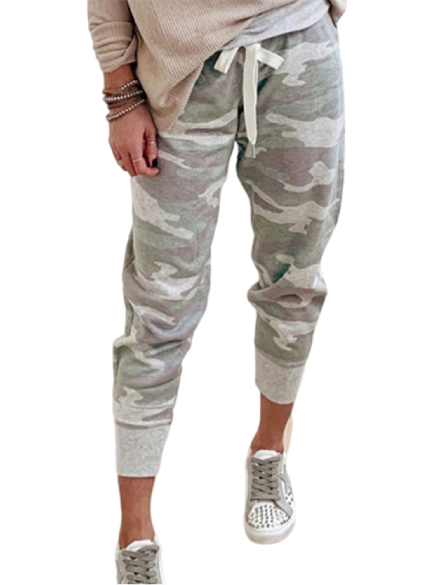 Niuer Women Camo Track Pants Casual 