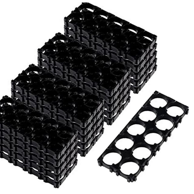 20 Pieces Holder Bracket 2x5 Cell Spacer for DIY Fixed Battery