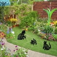 thumbnail image 4 of Everso 3Pcs Cat Silhouette Stake,Black Cat Garden Decorative Stake Cute Animal Statues Decoration for Yard Garden Lawn Decor, 4 of 9