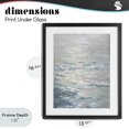 thumbnail image 4 of Stupell Industries Contemporary Shallow Reflections Calm Sea Black Framed Print Under Glass, 13 x 16, by Riley B, 4 of 8