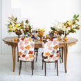 thumbnail image 6 of 6Pcs Fall Leaves Chair Covers Colorful Maple Leaves Removable Stretch Elastic Dining Chair Slipcover Protector for Autumn Thanksgiving Home Kitchen Wedding Party Decor, 6 of 7