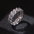 thumbnail image 2 of Funie Fashion Twisted Ring Creative Jewelry Ring Cubic Zirconia Alloy Finger Ring for Gift, 2 of 8