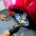 thumbnail image 2 of Miangastore Brosse pour Roues et Pneus Nettoyeur de Pneus de Voiture Brosse à Poils Rouges Entretien de Voiture Lot de 1, 2 of 8