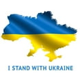 thumbnail image 3 of CafePress - I Stand With Ukraine Flag Ukrainian Pride T Shirt - Men's White Classic Cotton T-Shirts, 3 of 4