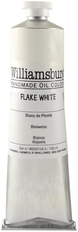 Williamsburg Handmade Oil Paint, 150 ml, Flake White (Lead-Based
