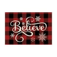 thumbnail image 5 of CuiLiyq Red and Black Buffalo Plaid Merry Christmas Party Placemats Set of 4, 18" x 12" Seasonal Winter Table Mats for Party Kitchen Dining Decoration (F), 5 of 8