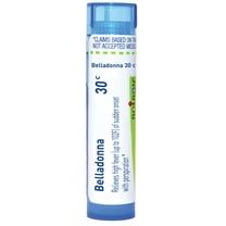 Boiron Belladonna 30C, Homeopathic Medicine for High Fever (Up To 102F) Of Sudden Onset With Perspiration, 80 Pellets