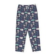 thumbnail image 4 of Goofa Bamboo Panda Printed Soft Pajama Pants for Women, Wide Leg Comfy Casual Lounge Yoga Pants-Medium, 4 of 9