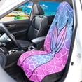 thumbnail image 3 of FUIALDOLG Car Seat Towel Cover, Compatible with Van Bucket Seat, Terry Cloth Car Seat Cover for Cars, Microfiber Non Slip Car Seat Protector, Gradient Mermaid Tail, 3 of 7