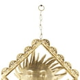 thumbnail image 4 of DecMode 30" Gold Metal Sun Windchime with Glass Beads and Cone Bells, 4 of 7