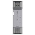 thumbnail image 1 of ruzhgo USB Type C Card Reader USB 3.0 TF/SD Card Reader Adapter for Windows PC Laptop Grey, 1 of 6