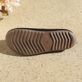 thumbnail image 5 of KIJBLAE Women's Hollow Out Closed Toe Lazy Slide Slippers, Round Toe Soft Sole Lightweight Casual Indoor Outdoor Sandals Coffee 38, 5 of 9