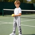 thumbnail image 4 of Vornjynx Girls Cotton Sweatpants Trendy Cute Elastic Waist Classic Fit Summer Casual Sports Jogger Pants Gray Size 6, 4 of 10