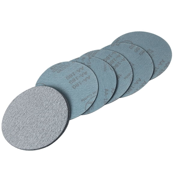 Ikon Motorsports Compatible with 50PC 5Inch 127mm 180 Grit Auto Sanding Disc No Hole Sandpaper Sheets Sand Paper