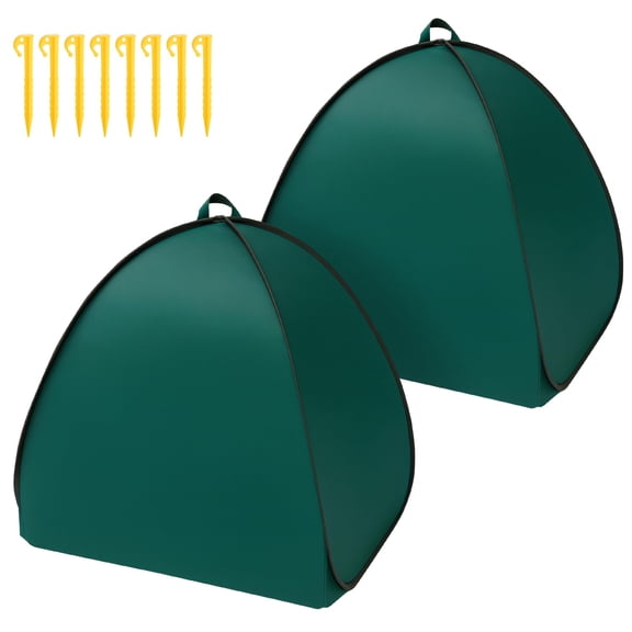 EBaokuup 2 Pcs 22 x 22 x 22 inch Pop Up Plant Covers, Winter Frost Protection Tents with Stakes for Shrubs