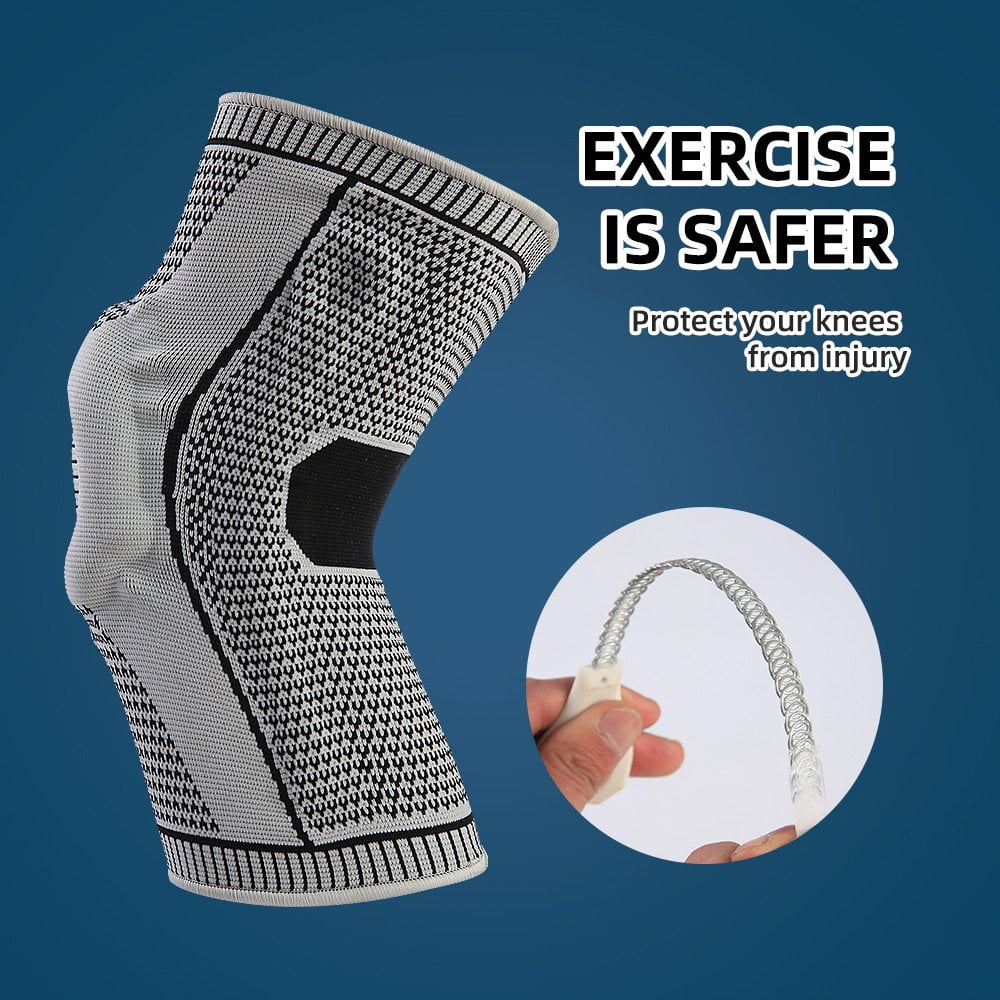 Wicket 1 paire de genouillères respirantes et élastiques pour homme et femme – Manchon de compression antidérapant pour douleurs articulaires, ligaments, arthrite, sport, course à pied (taille S