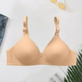 thumbnail image 2 of Uqiangy Lace Bralettes for Women Sports Bras Senior Bras for Women Front Closure Sport Bra Womens Plus Size Plus Size Bras for Women Wireless Light yellow 2XL, 2 of 7