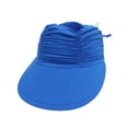 thumbnail image 1 of WEIYLL Baseball Cap Women Beach Sports Large Brim Solid Color Empty Top Ruffles Blue Headwear Hat One Size, 1 of 5