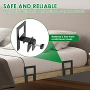 JTWEB Mattress Slide Stopper Mattress Non Slip Plates Of Metal Retainer for Enhanced Mattress Stability Adjustable Mattress Slip Limiter Retainer with Bolts for Bed