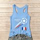 thumbnail image 1 of Women's Football Graphic Tank Tops, Women's Sleeveless Running Tank Top, Breathable Lightweight Sports Vest for Workout, Gym, Yoga, Training for Soccer Tournament 2026 Light Blue Size: 2XL, 1 of 5