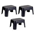 thumbnail image 1 of Tabouret Robuste en Plastique à Col Rugueux Durable pour la Famille, Noir (3 Pièces), 1 of 3