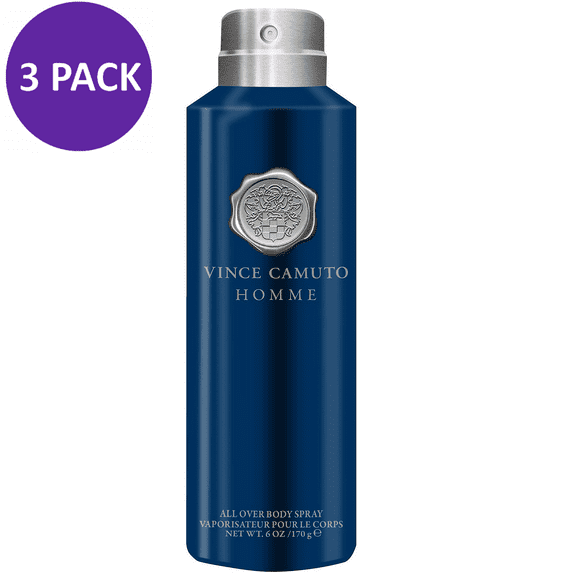 Vince Camuto Homme by Vince Camuto All Over Body Spray 6 oz (3 PACK)