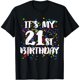 thumbnail image 1 of Camiseta de Mujer "Es Mi Cumpleaños 21" Divertido Regalo de Cumpleaños, 1 of 6