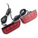 thumbnail image 2 of JUSPOCKET 2 piezas de luz trasera de parachoques de coche DRL LED reflector de freno lámpara antiniebla para Civic 2016-2017, 2 of 11