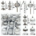 thumbnail image 2 of Christmas Ball Ornaments 36PCS for Christmas Decorations, Xmas Tree Shatterproof Candy Shape Ornaments with Hanging Lollipop for Holiday, Wreath and Party Decorations, 2 of 2