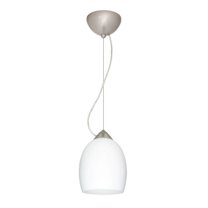 Besa Lighting 1KX-169707-SN Lucia 1-Light Pendant Satin Nickel